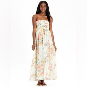 Old Navy White Smocked floral dress